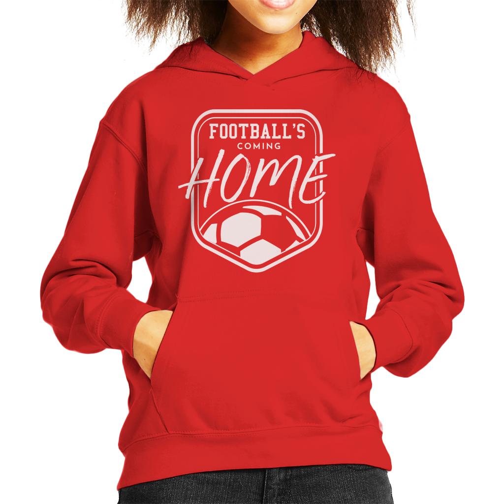 Football's Coming Home White Badge Kid's Hooded Sweatshirt product image 8