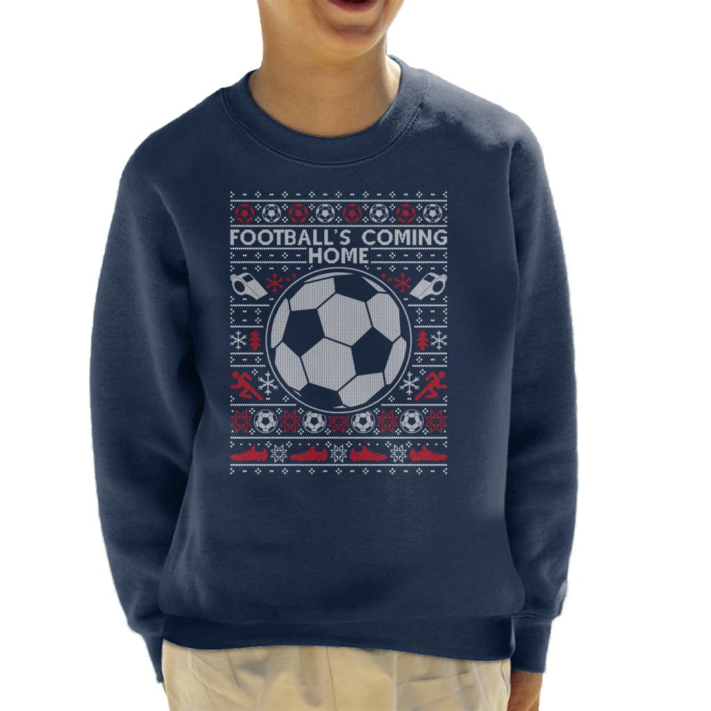 Football's Coming Home Christmas Knit Kid's Sweatshirt product image 6