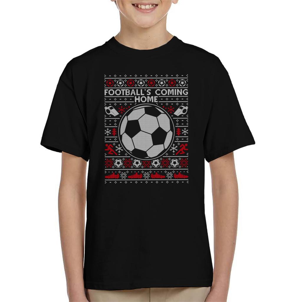 Football's Coming Home Christmas Knit Kid's T-Shirt product image 1