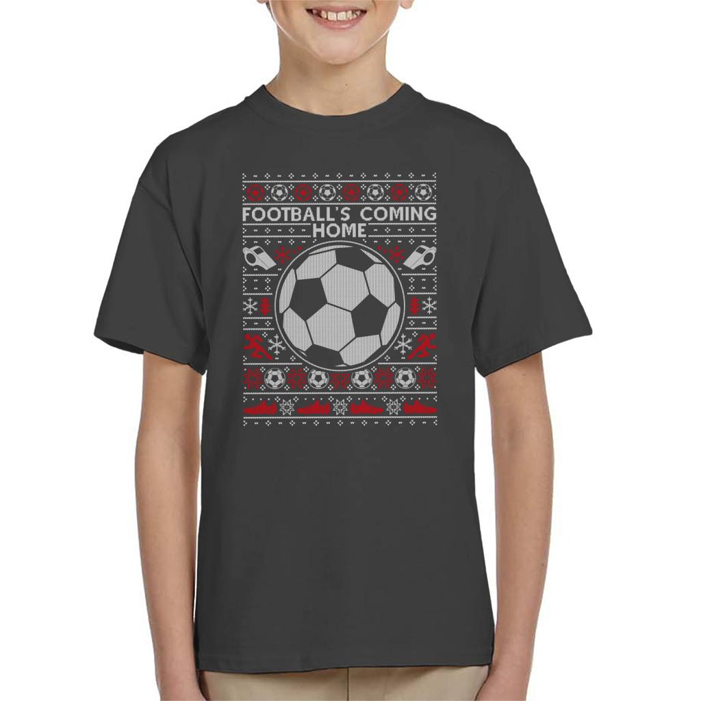 Football's Coming Home Christmas Knit Kid's T-Shirt product image 4