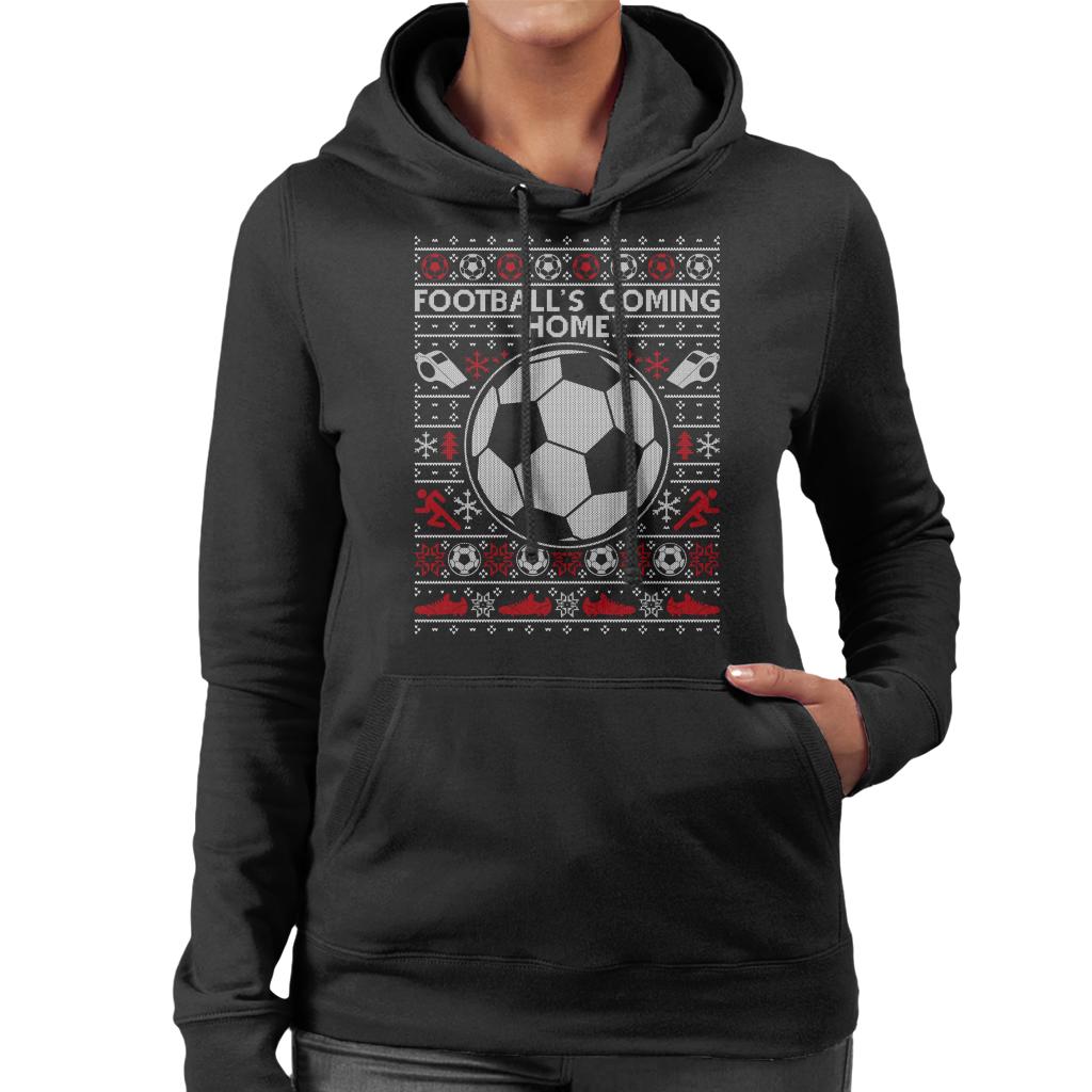 Football's Coming Home Christmas Knit Women's Hooded product image 1