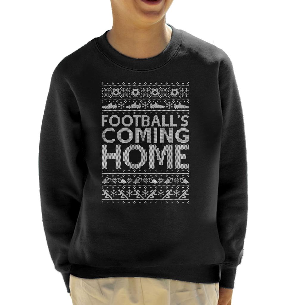 Football's Coming Home Christmas Text Knit Kid's Sweatshirt product image 1