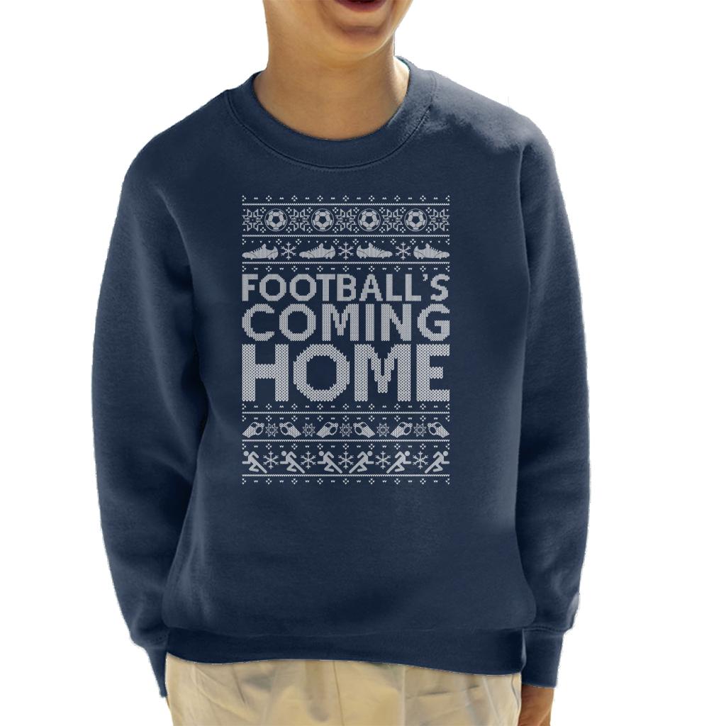 Football's Coming Home Christmas Text Knit Kid's Sweatshirt product image 4