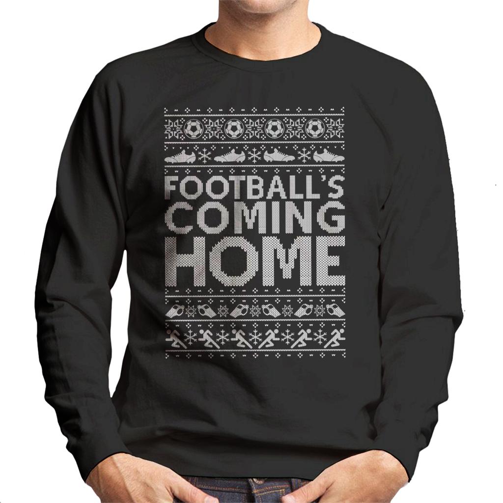Football's Coming Home Christmas Text Knit Men's Sweatshirt product image 1