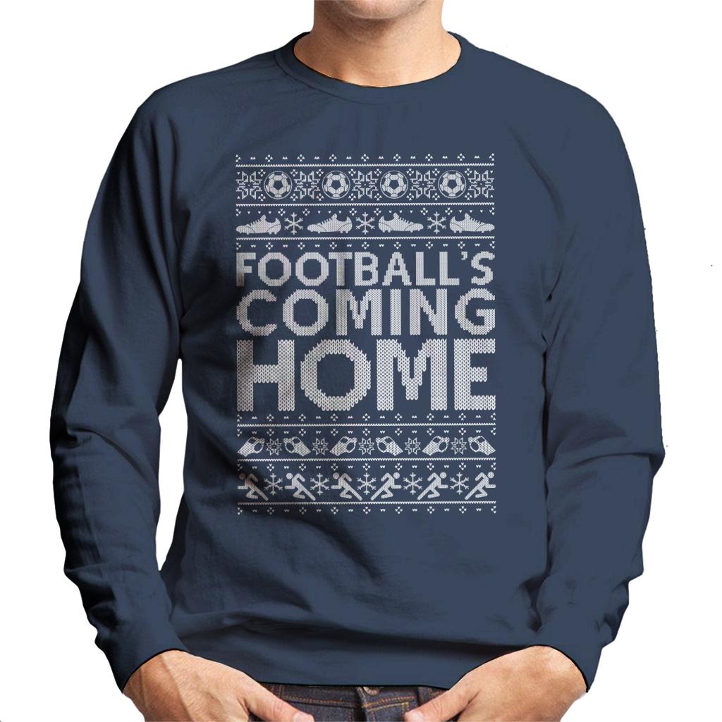 Football's Coming Home Christmas Text Knit Men's Sweatshirt product image 4
