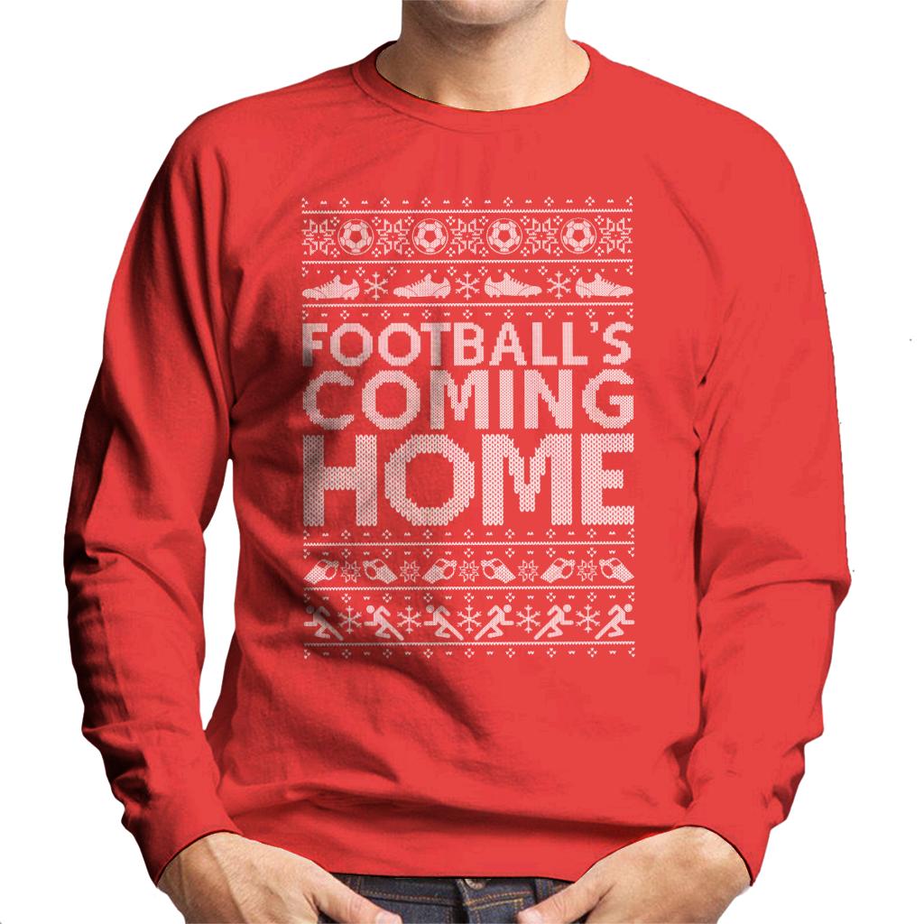 Football's Coming Home Christmas Text Knit Men's Sweatshirt product image 6