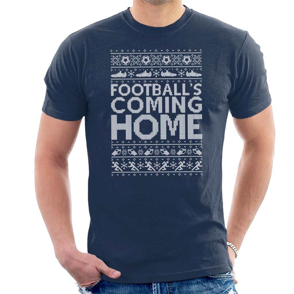 Football's Coming Home Christmas Text Knit Men's T-Shirt product image 4