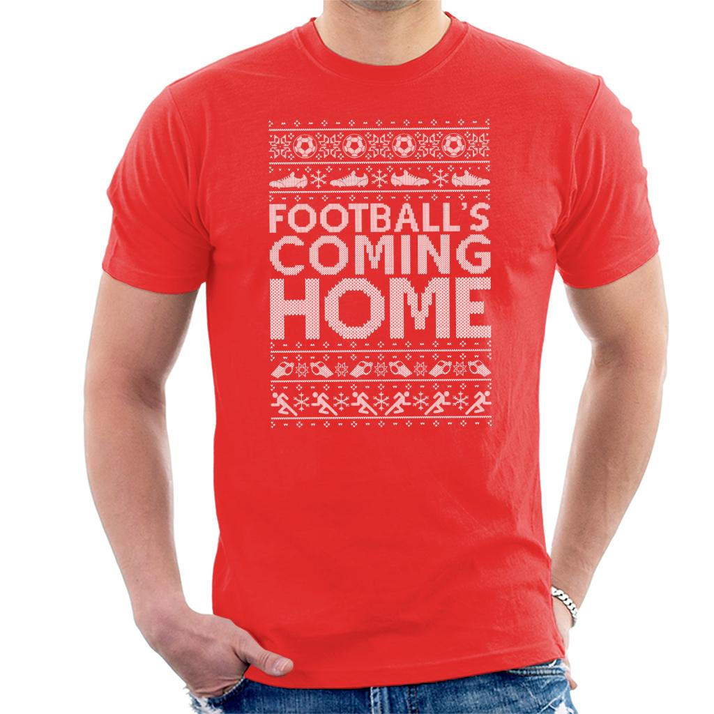 Football's Coming Home Christmas Text Knit Men's T-Shirt product image 6