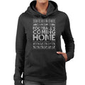 Football's Coming Home Christmas Text Knit Women's Hooded product image 1