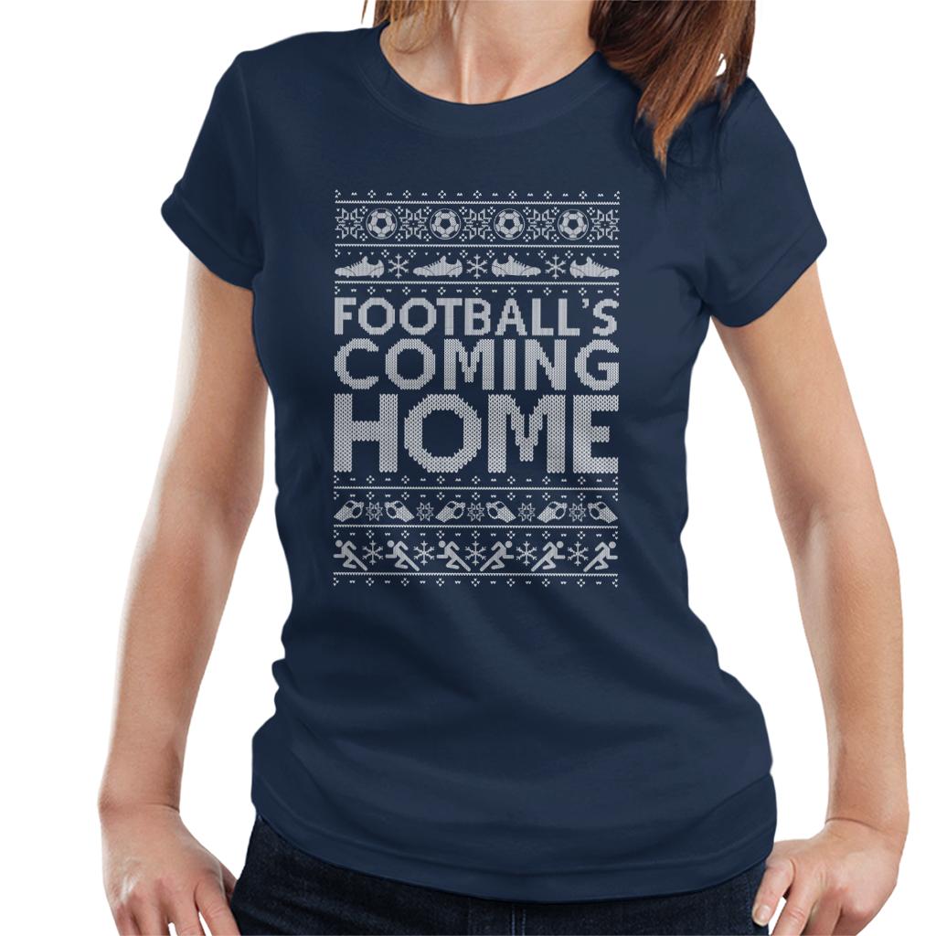 Football's Coming Home Christmas Text Knit Women's T-Shirt product image 4