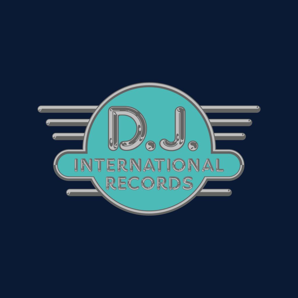 DJ International Records Cyan Logo Men's T-Shirt product image 5