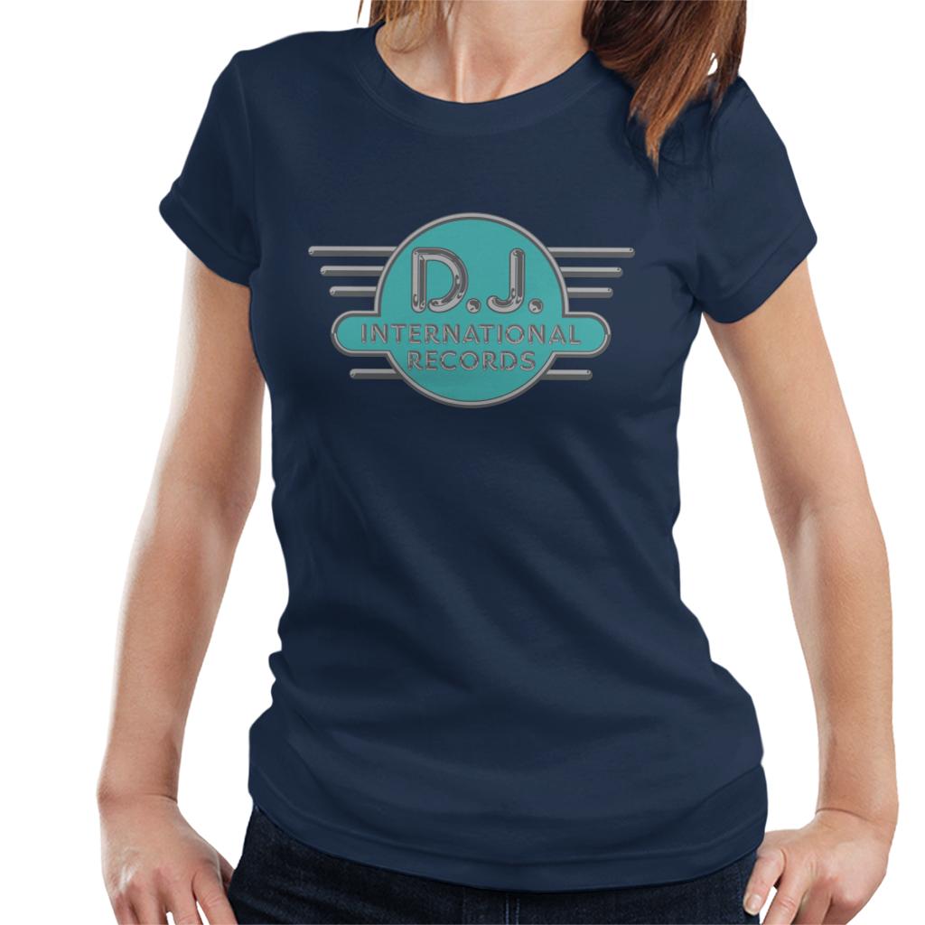 DJ International Records Cyan Logo Women's T-Shirt product image 4