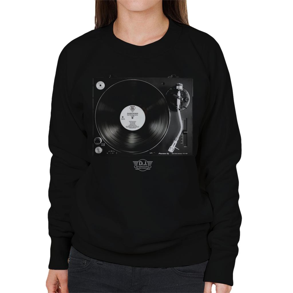 DJ International Records Turntable Women's Sweatshirt product image 1
