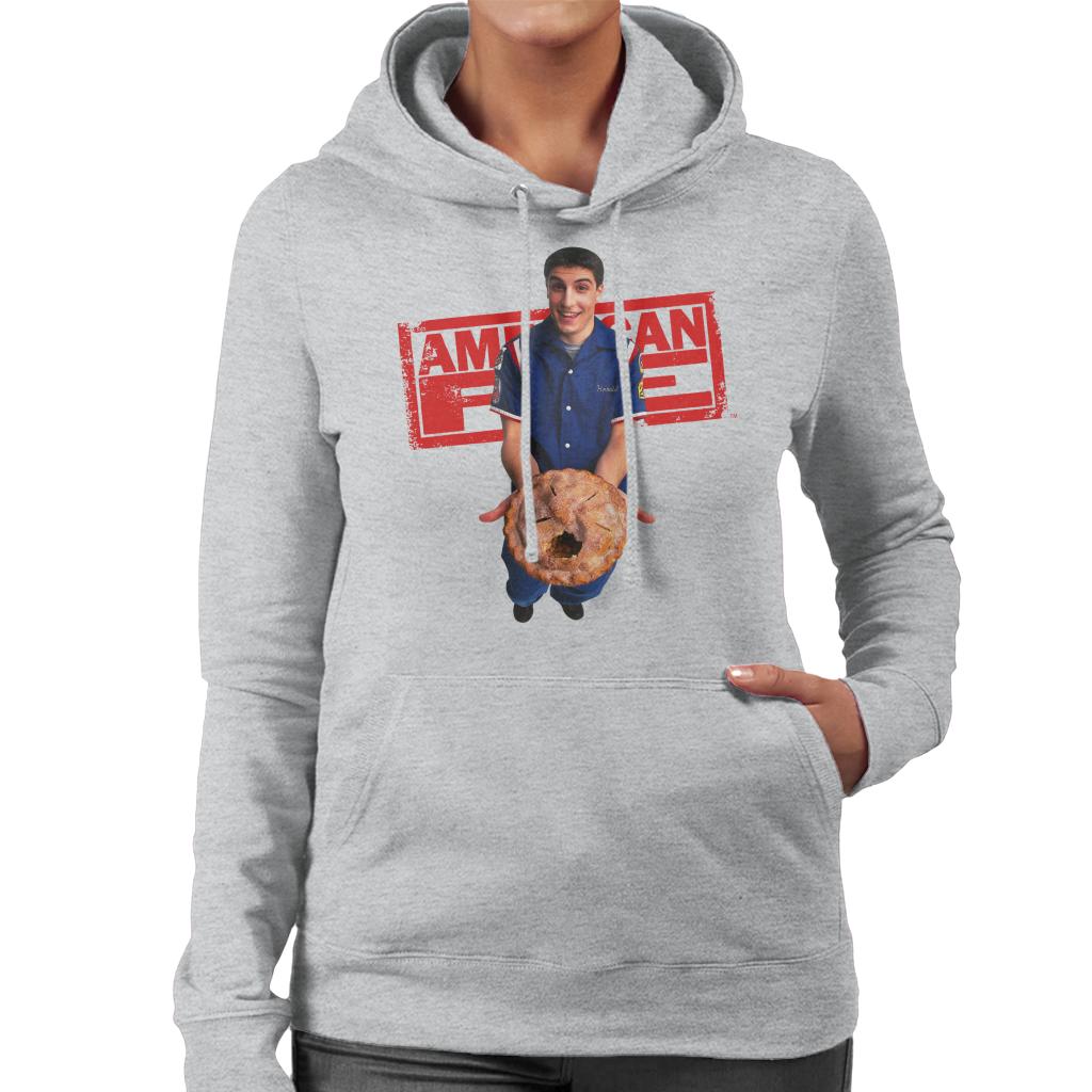 American Pie Jim Holding Eaten Women's Hooded Sweatshirt product image 1