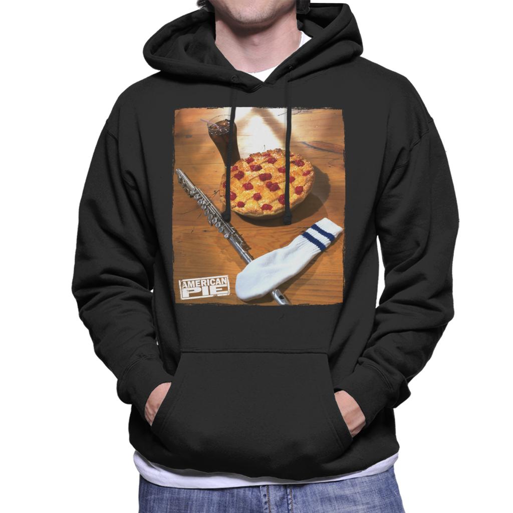 American Pie Flute Sock And Pie Men's Hooded Sweatshirt