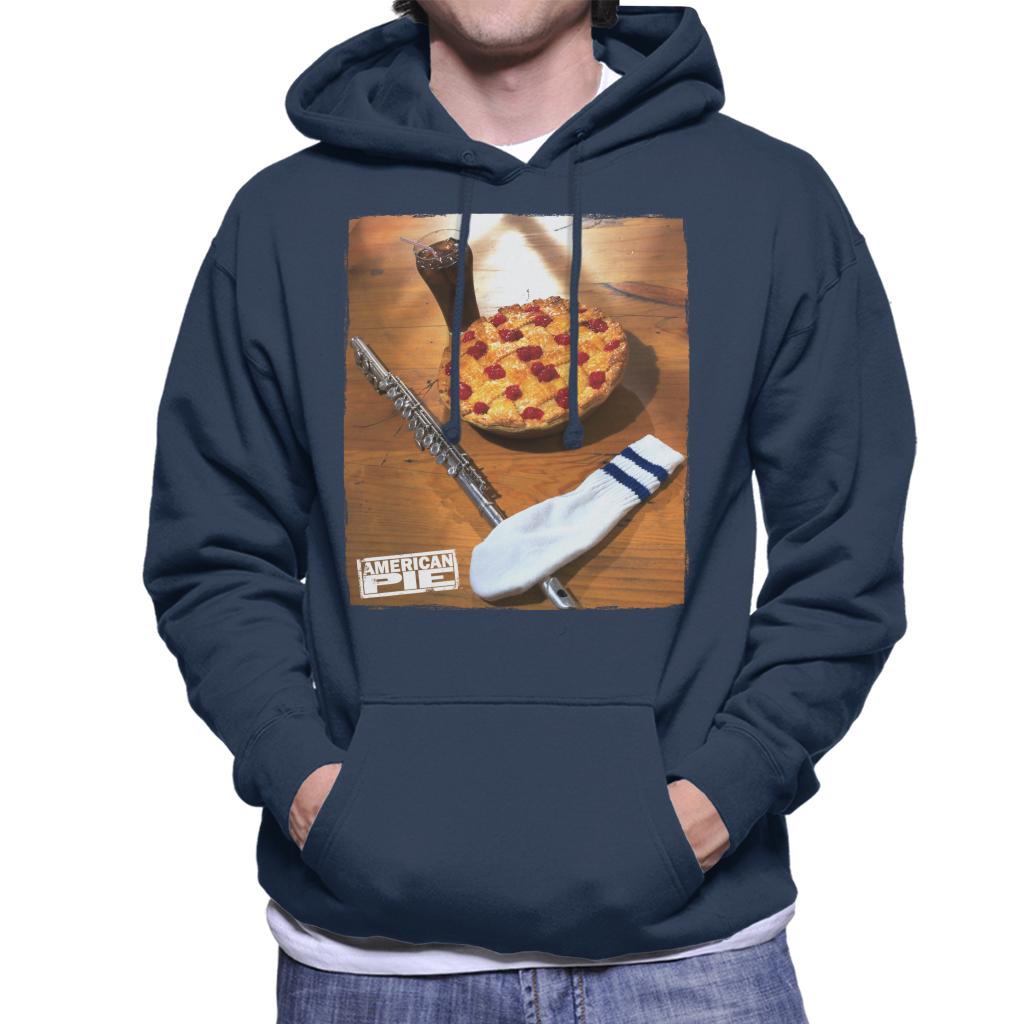 American Pie Flute Sock And Pie Men's Hooded Sweatshirt