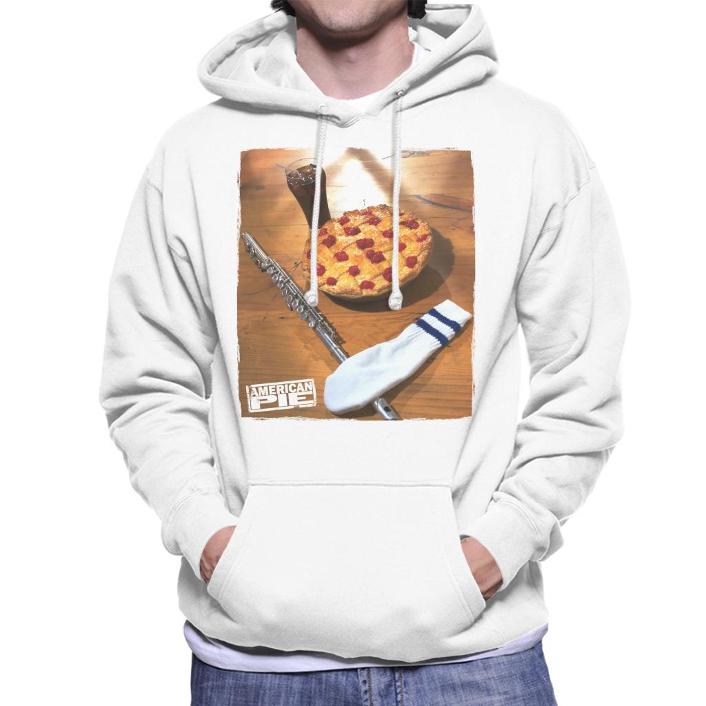 American Pie Flute Sock And Pie Men's Hooded Sweatshirt