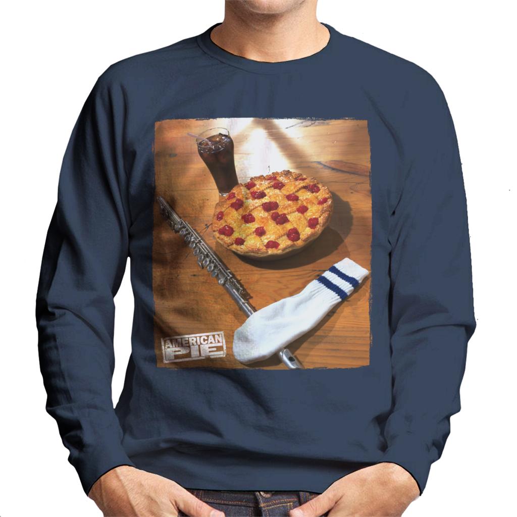 American Pie Flute Sock And Pie Men's Sweatshirt