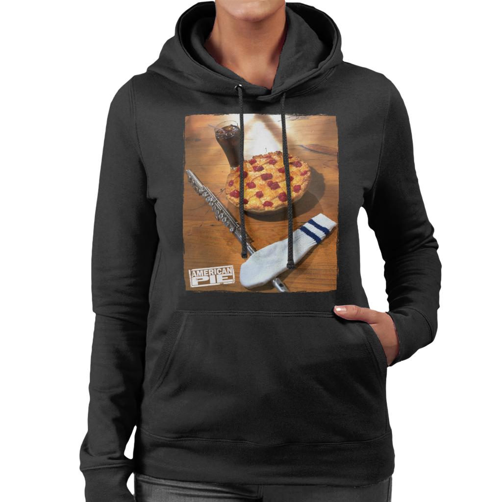American Pie Flute Sock And Pie Women's Hooded Sweatshirt