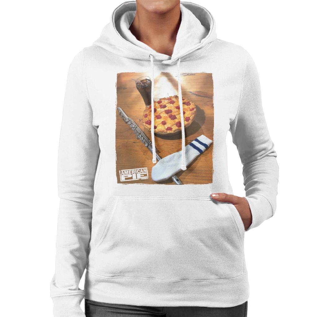 American Pie Flute Sock And Pie Women's Hooded Sweatshirt