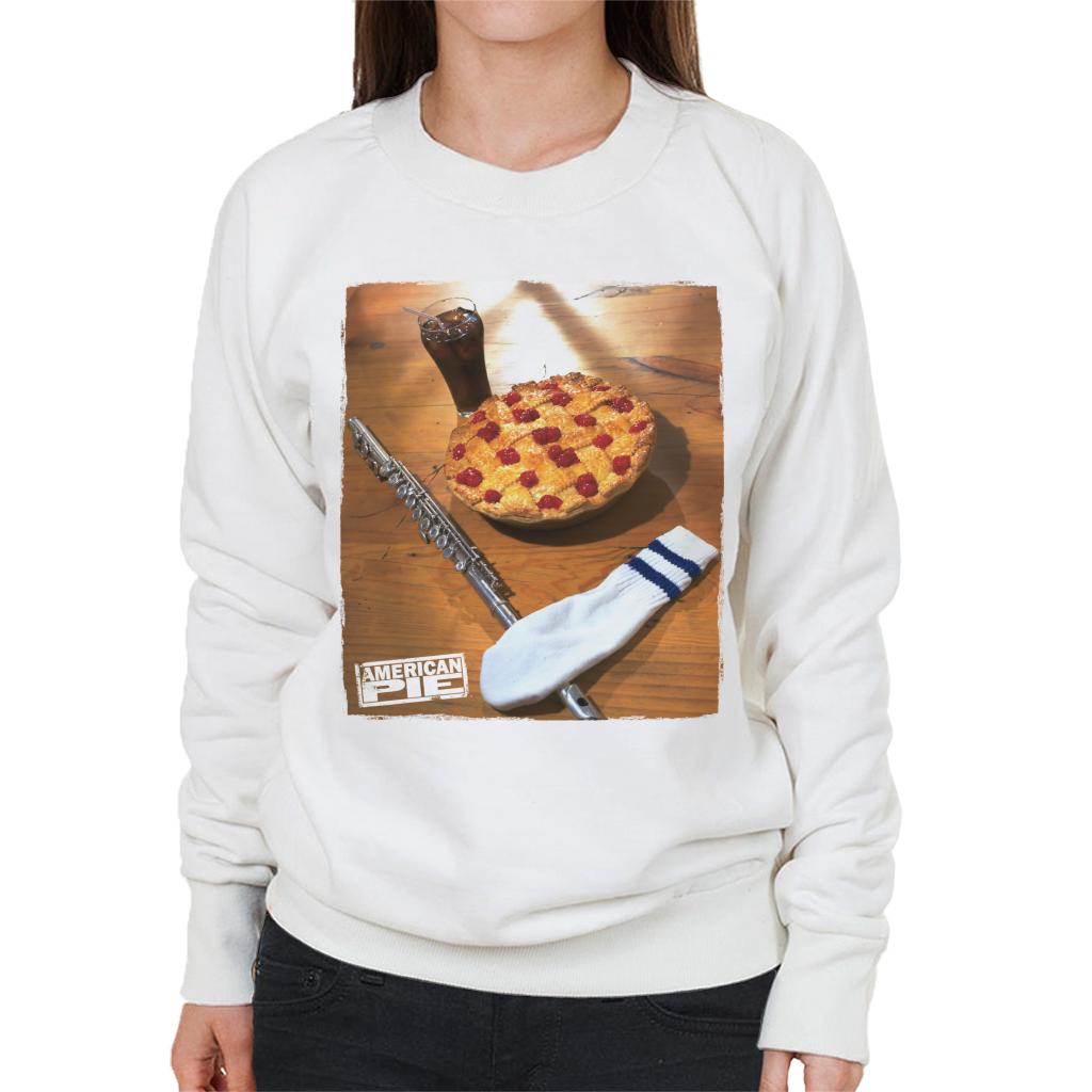 American Pie Flute Sock And Pie Women's Sweatshirt