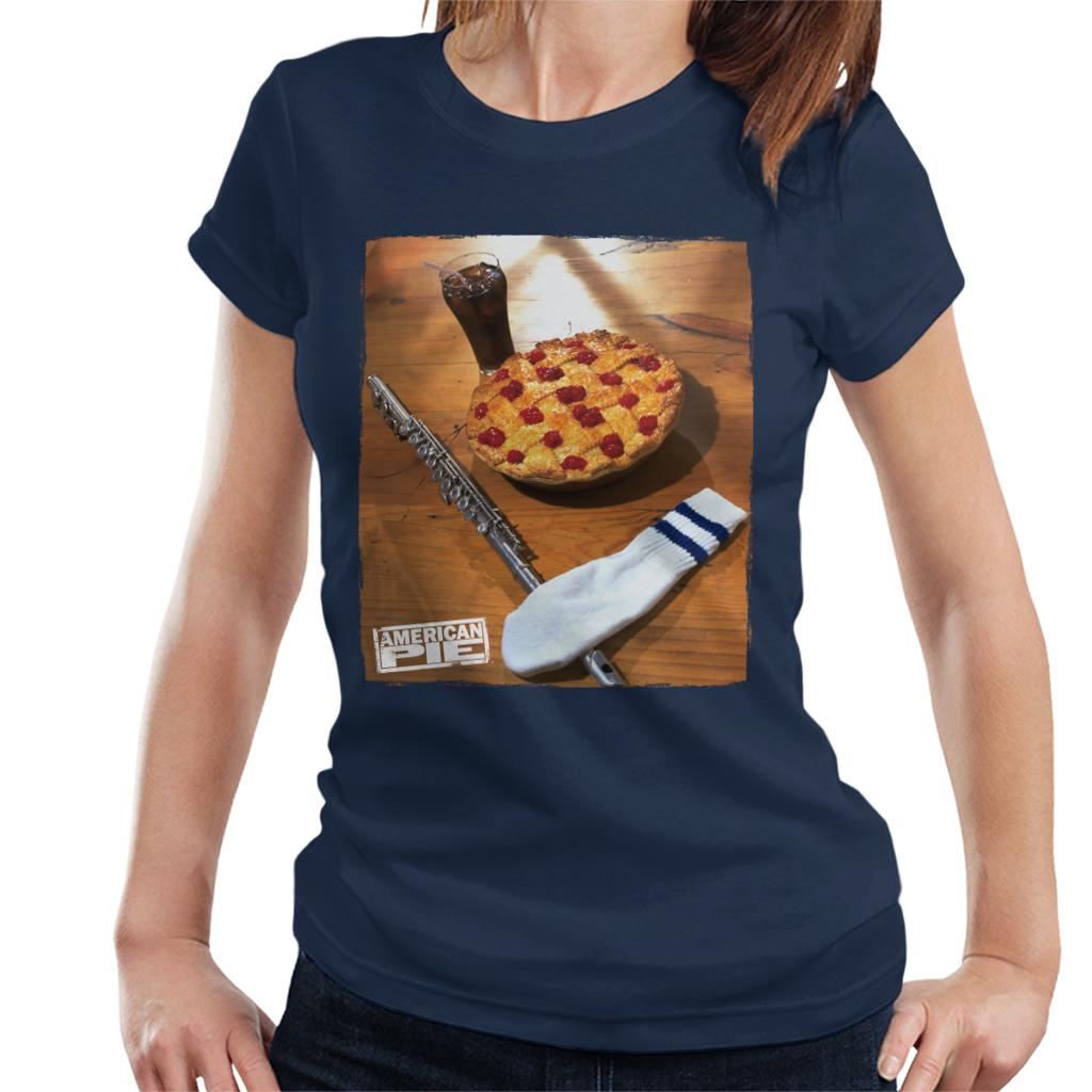 American Pie Flute Sock And Pie Women's T-Shirt