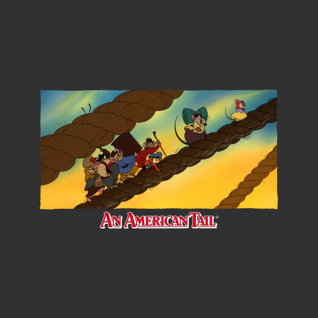 An American Tail Fievel And Family On Rope Men's T-Shirt product image 5