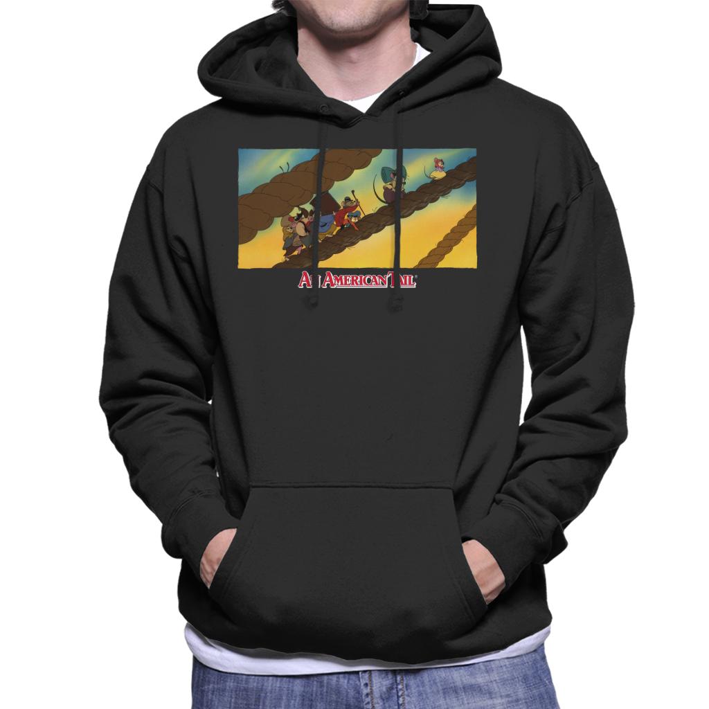 An American Tail Fievel And Family On Rope Men's Hooded product image 1