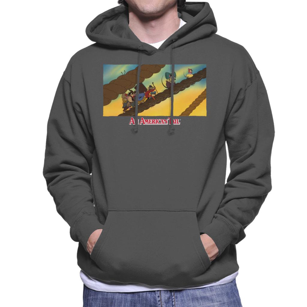 An American Tail Fievel And Family On Rope Men's Hooded product image 4