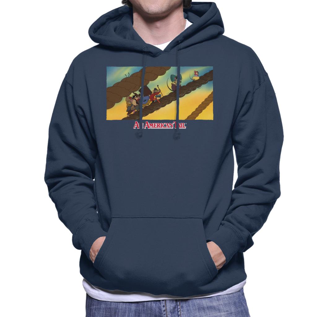 An American Tail Fievel And Family On Rope Men's Hooded product image 6
