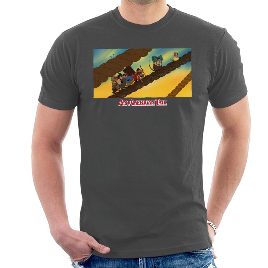 An American Tail Fievel And Family On Rope Men's T-Shirt product image 4