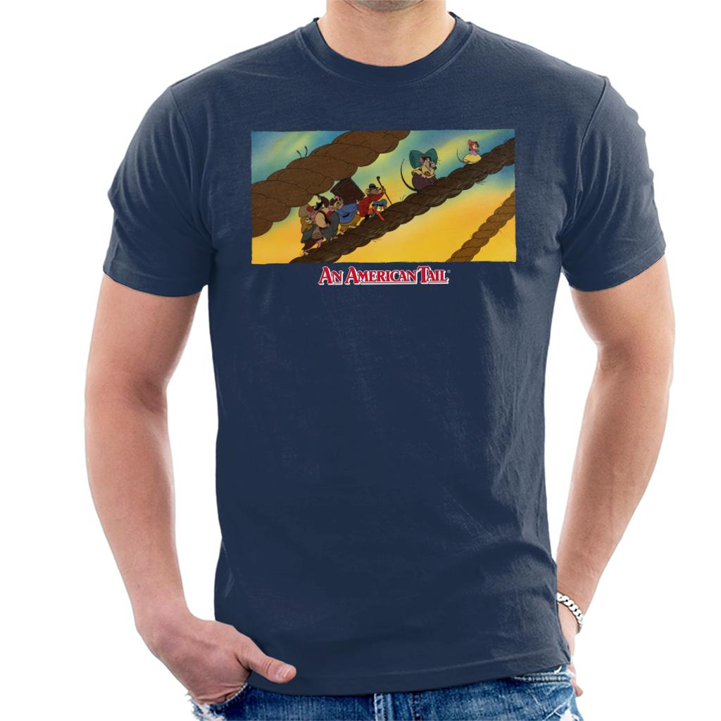 An American Tail Fievel And Family On Rope Men's T-Shirt product image 6