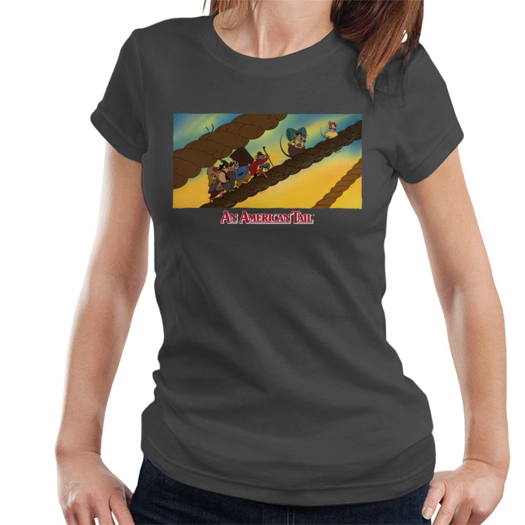 An American Tail Fievel And Family On Rope Women's T-Shirt product image 4