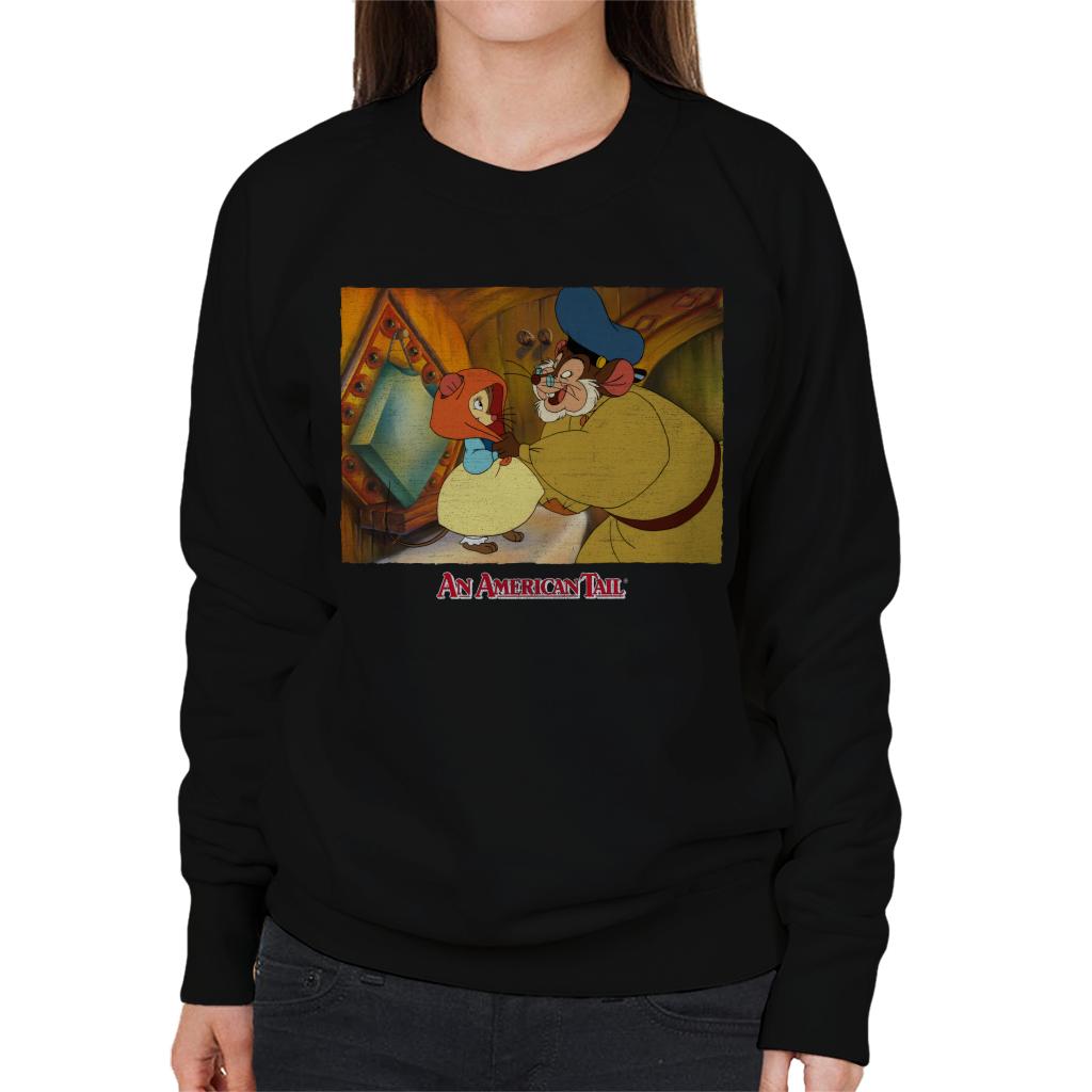 An American Tail Papa Holding Headscarf Women's Sweatshirt product image 1