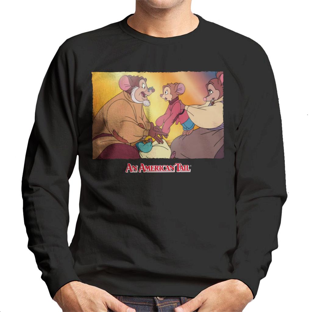 An American Tail Papa And Fievel Embrace Men's Sweatshirt product image 1