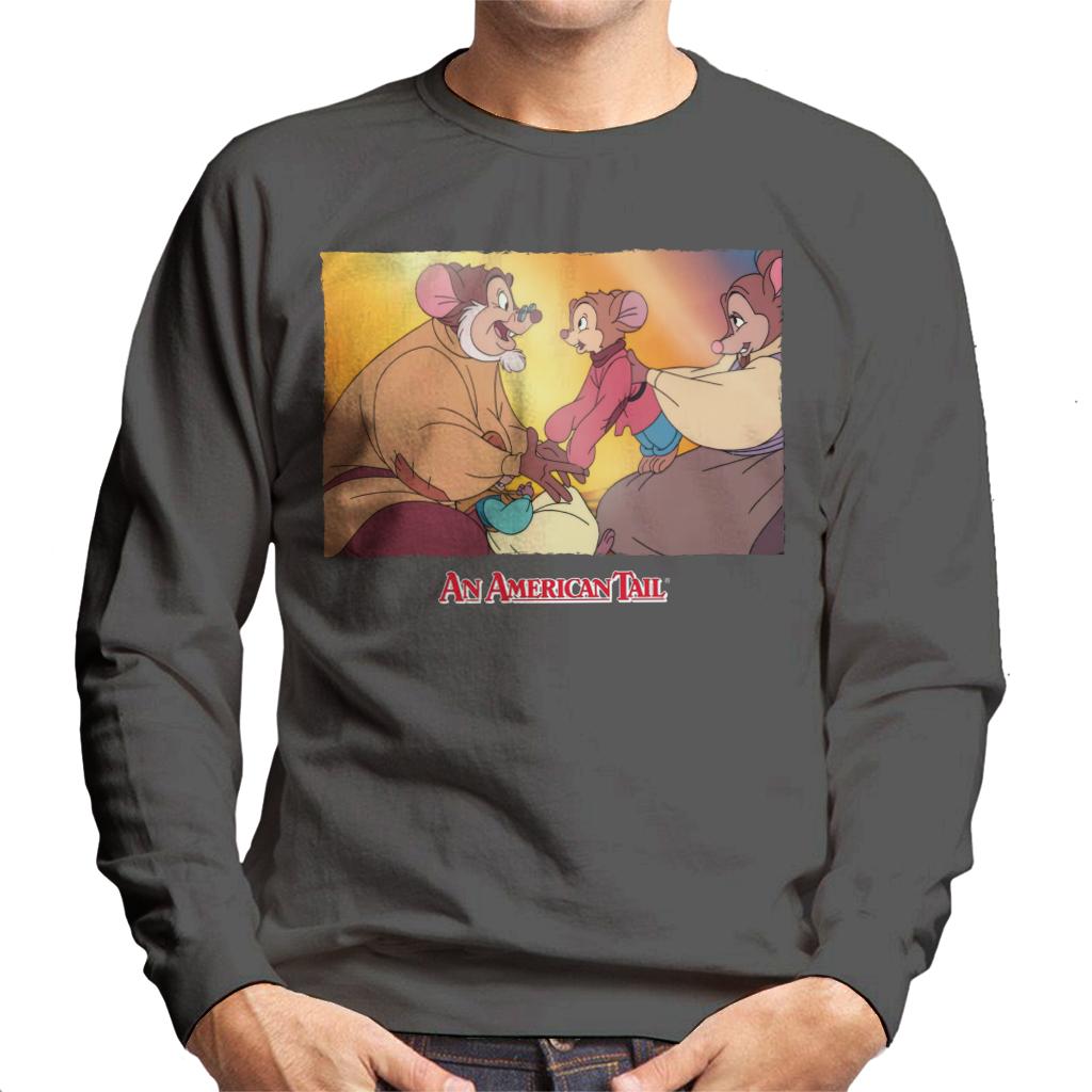 An American Tail Papa And Fievel Embrace Men's Sweatshirt product image 4