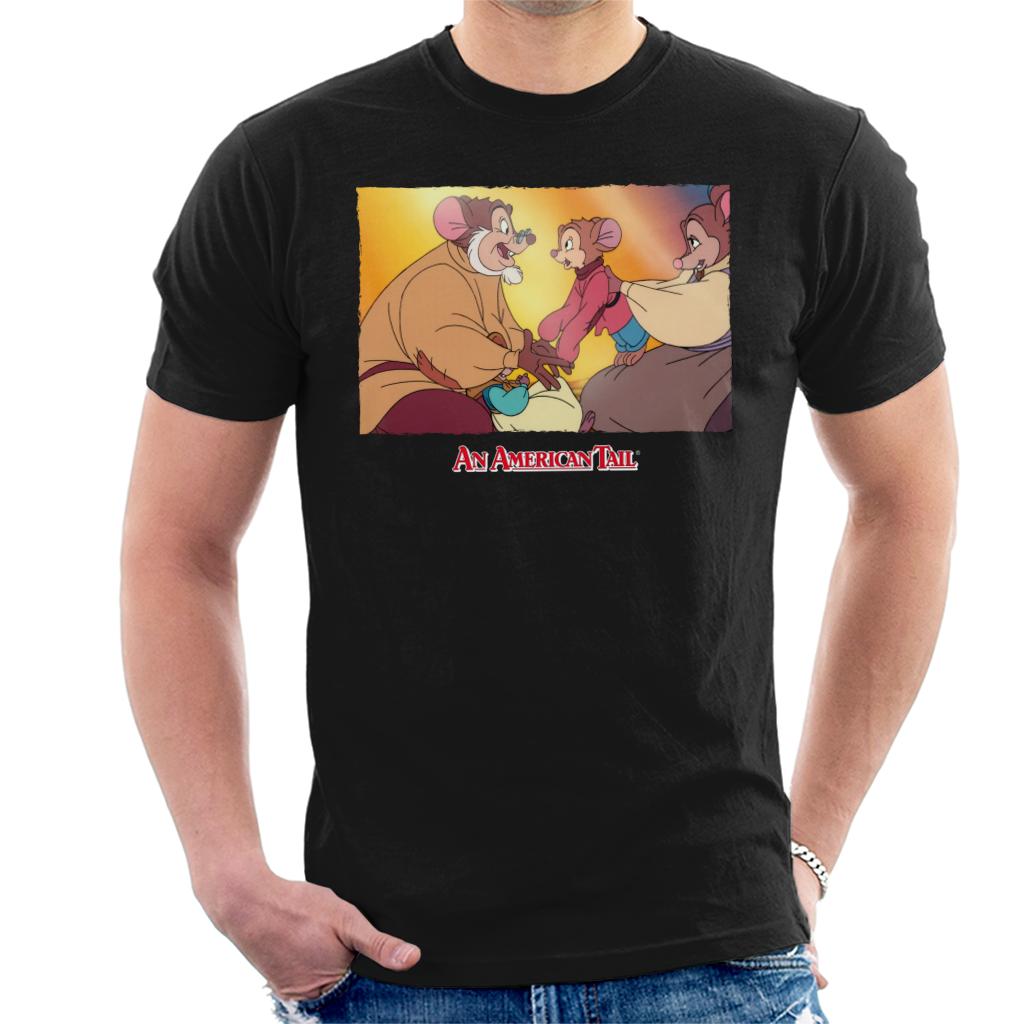An American Tail Papa And Fievel Embrace Men's T-Shirt product image 1