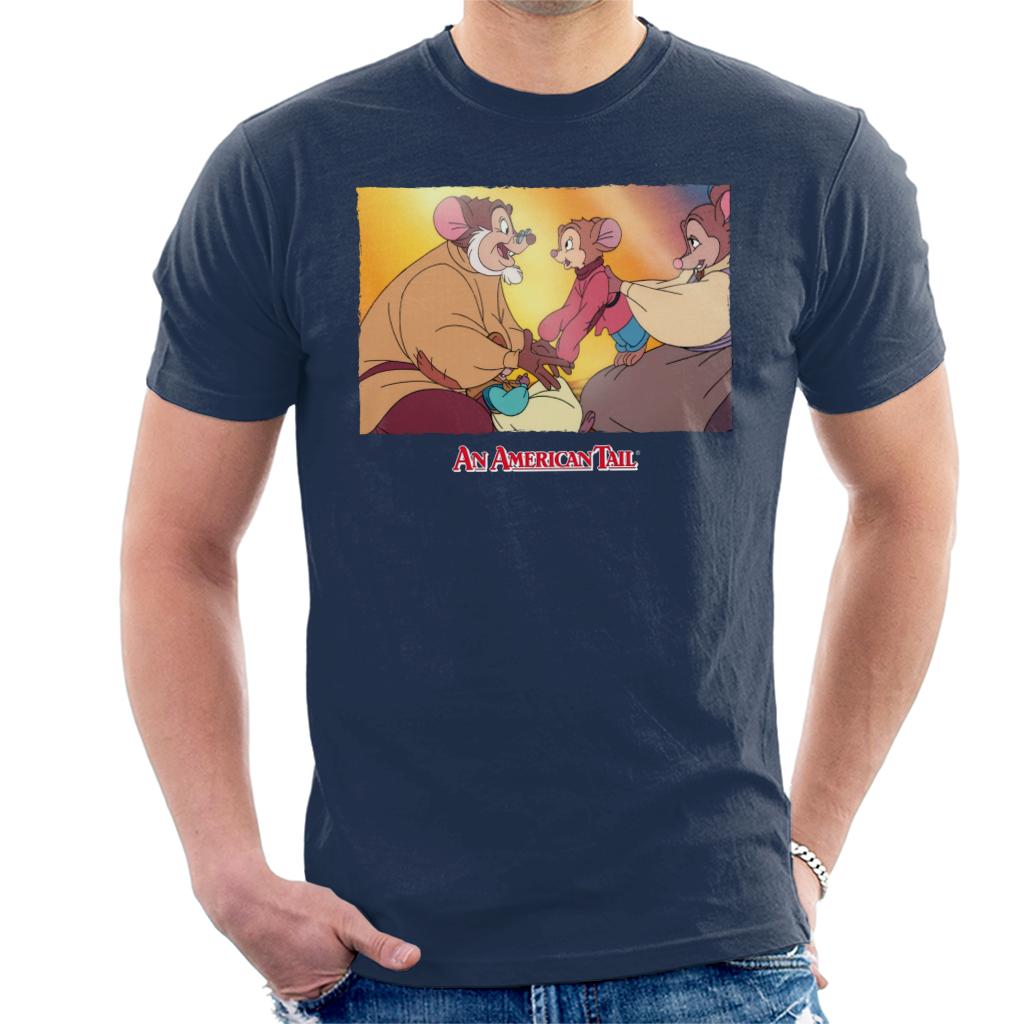 An American Tail Papa And Fievel Embrace Men's T-Shirt product image 6