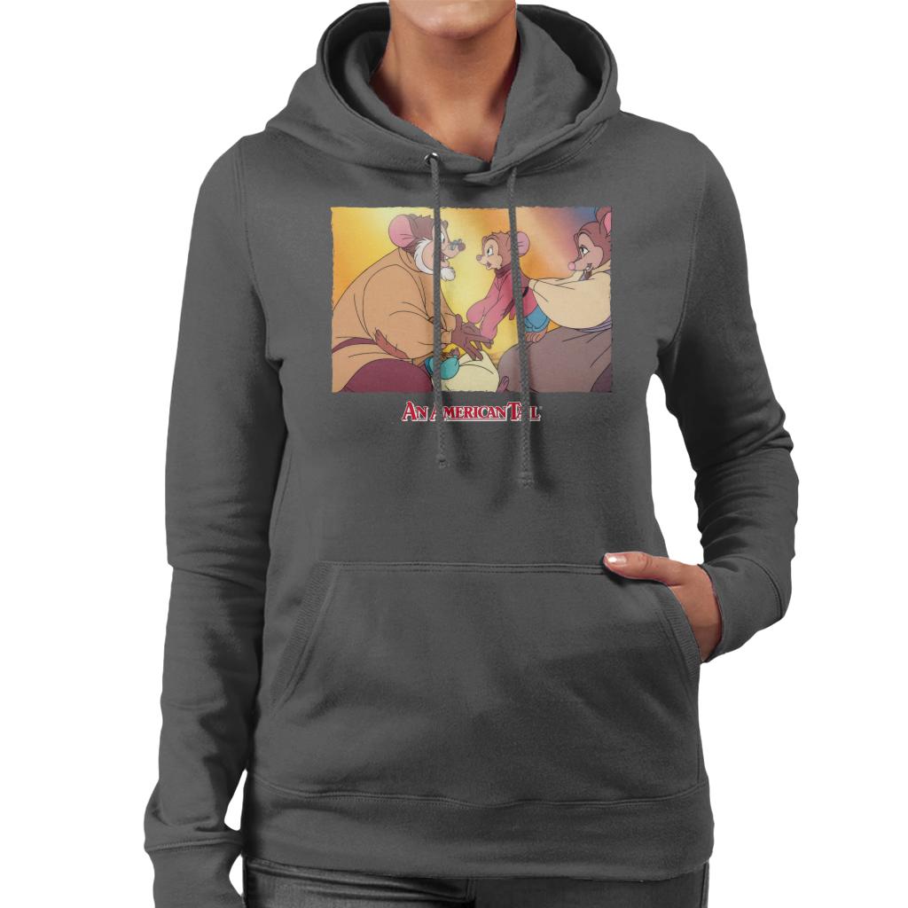 An American Tail Papa And Fievel Embrace Women's Hooded product image 4