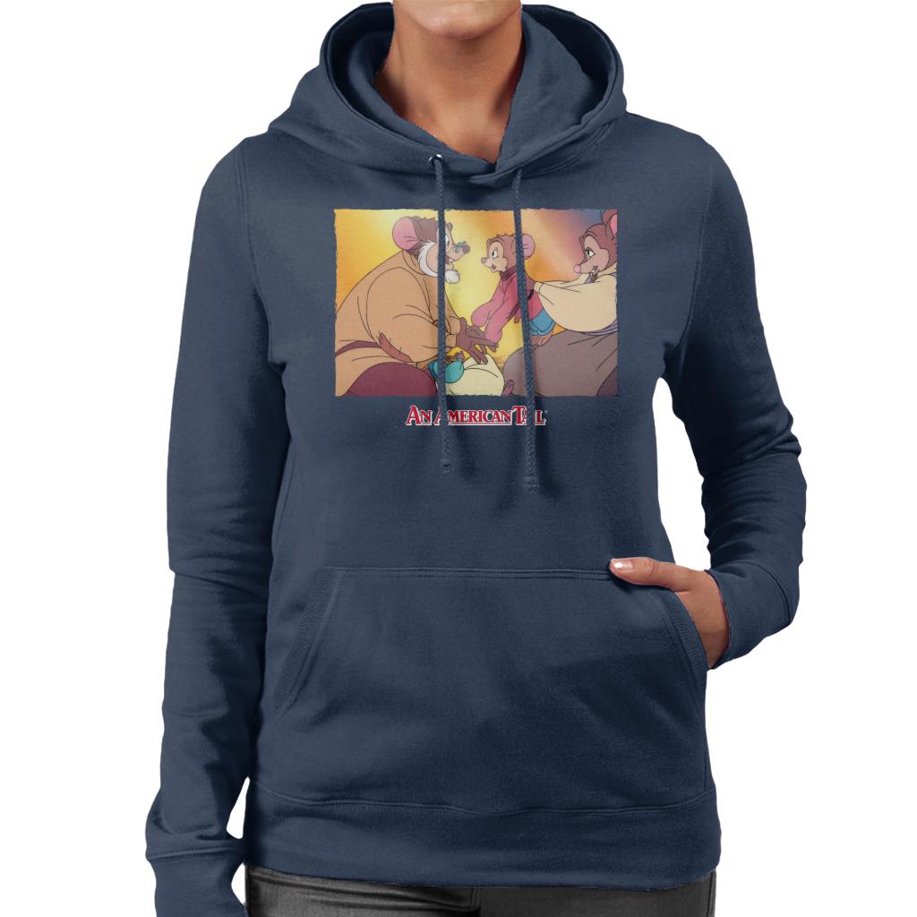 An American Tail Papa And Fievel Embrace Women's Hooded product image 6