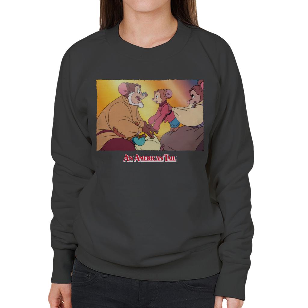 An American Tail Papa And Fievel Embrace Women's Sweatshirt product image 4