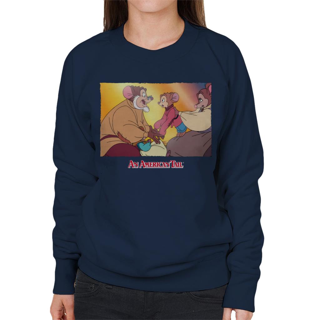 An American Tail Papa And Fievel Embrace Women's Sweatshirt product image 6