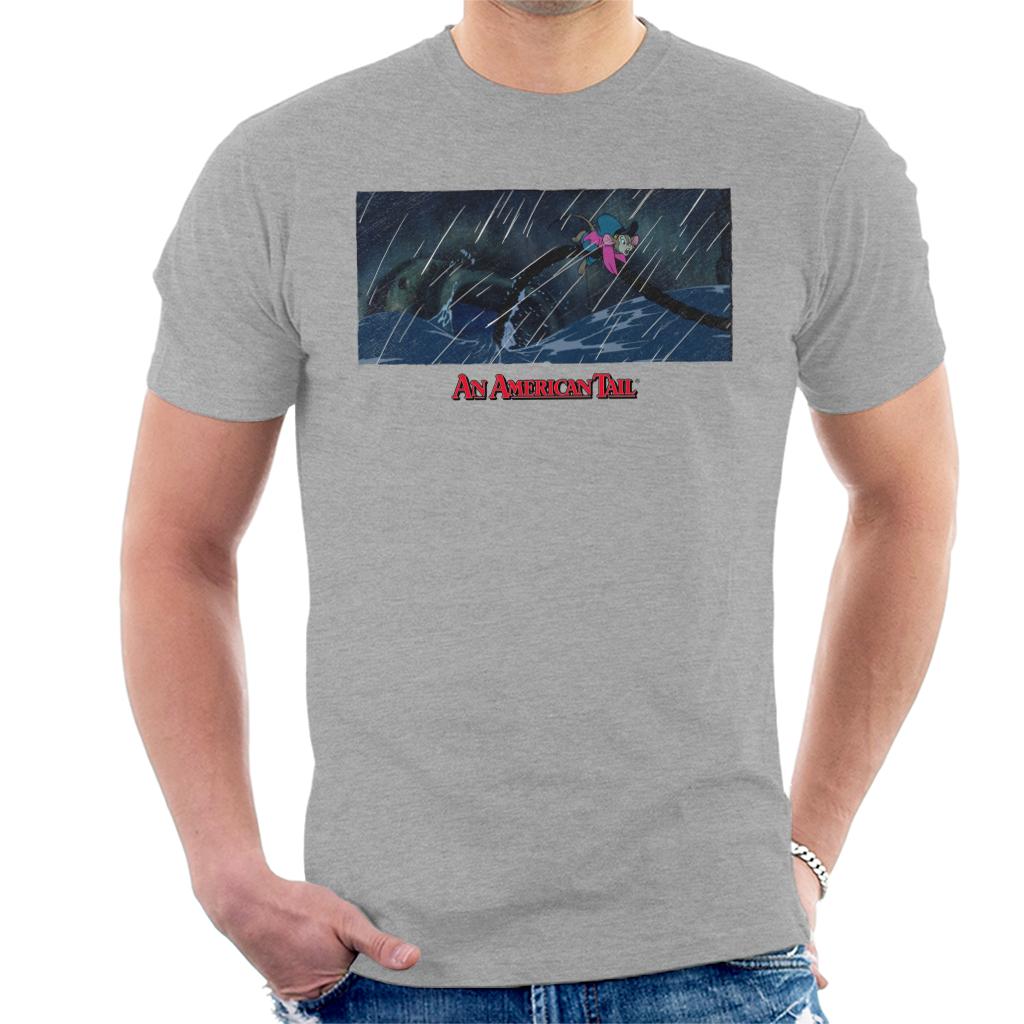 An American Tail Fievel Holding On Men's T-Shirt product image 1