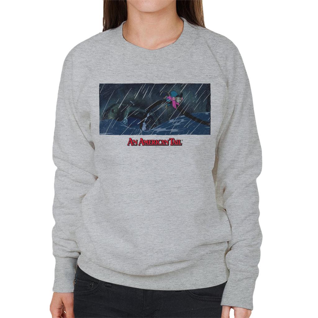 An American Tail Fievel Holding On Women's Sweatshirt product image 1
