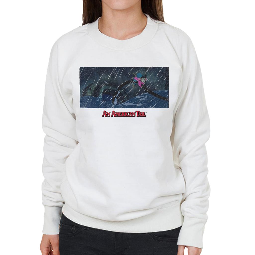 An American Tail Fievel Holding On Women's Sweatshirt product image 4