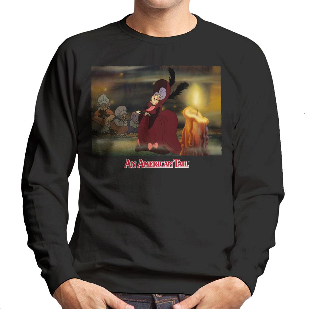An American Tail Gussie Mausheimer Candle Men's Sweatshirt product image 1
