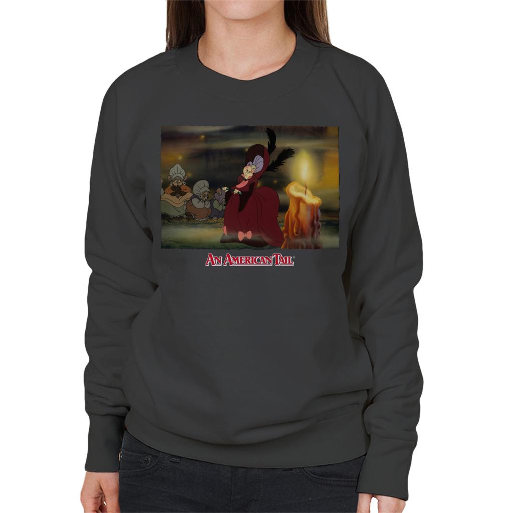 An American Tail Gussie Mausheimer Candle Women's Sweatshirt product image 4