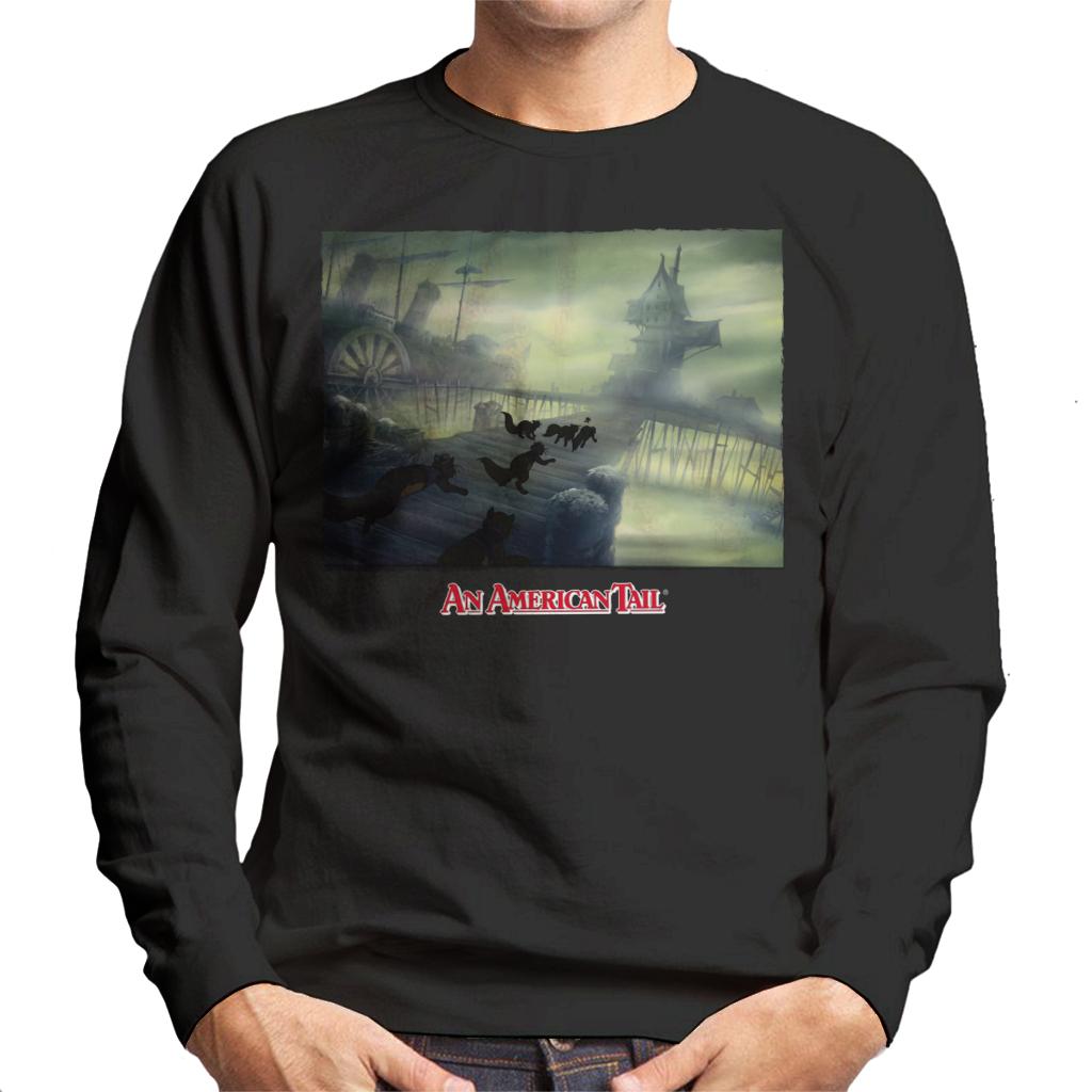 An American Tail Cats Chasing Men's Sweatshirt product image 1