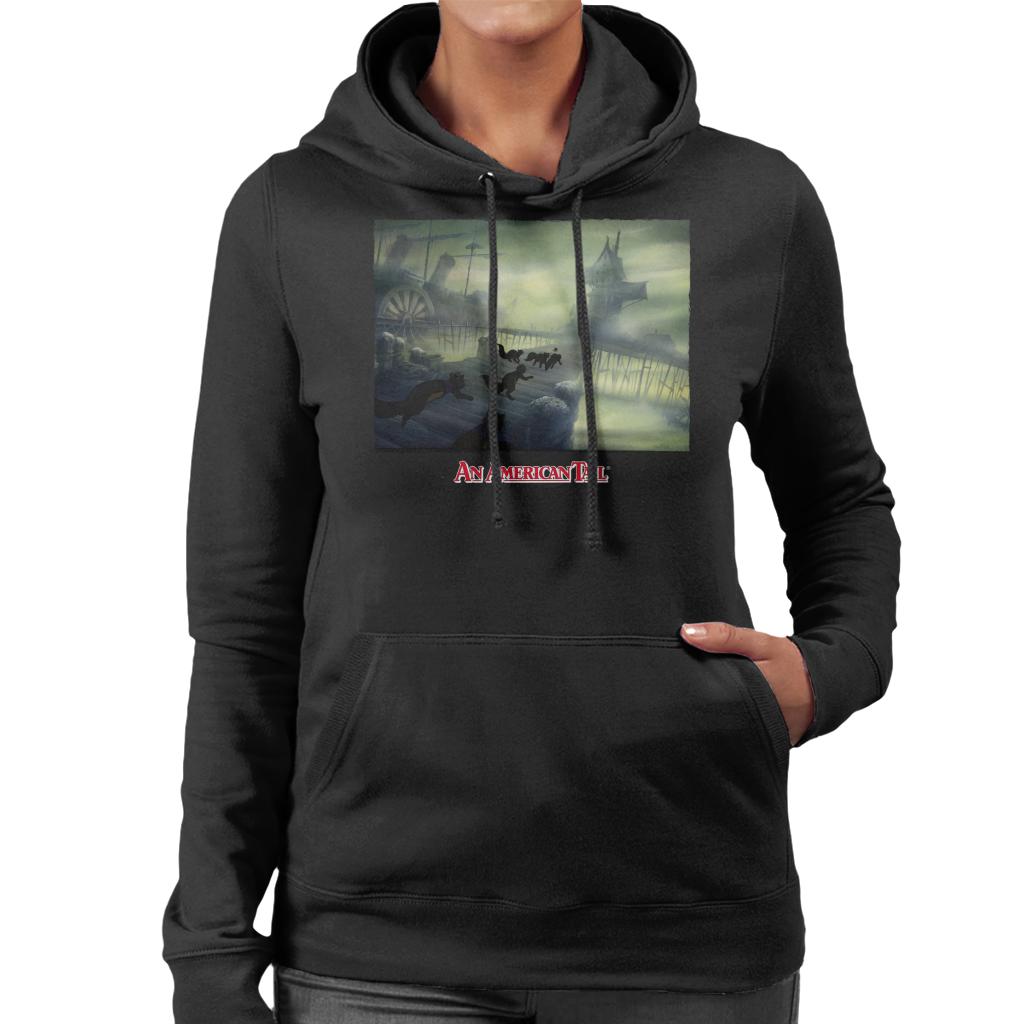 An American Tail Cats Chasing Women's Hooded Sweatshirt product image 1