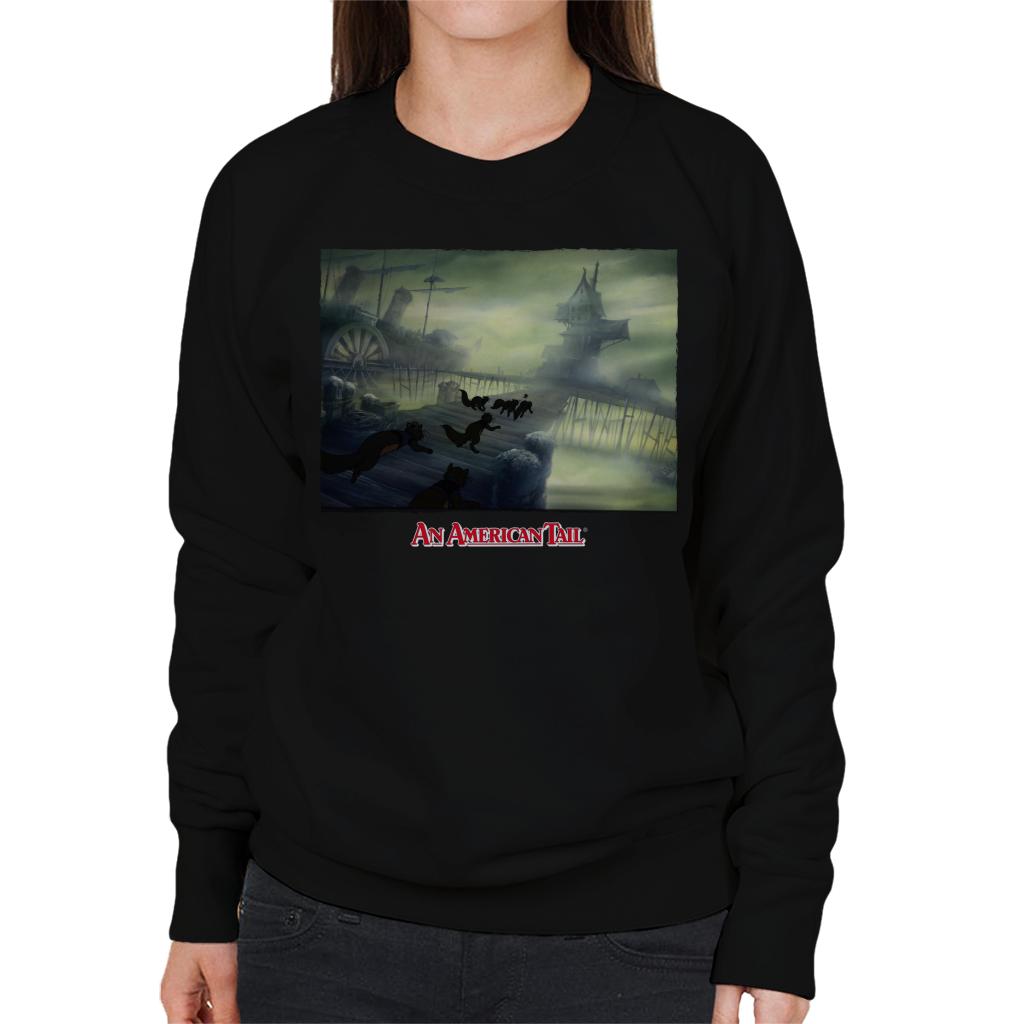 An American Tail Cats Chasing Women's Sweatshirt product image 1